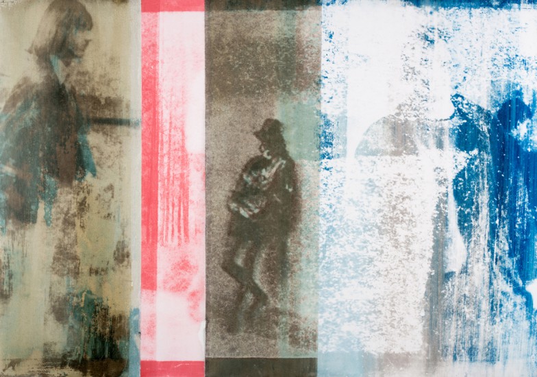04 z cyklu KLISZE FOTOGRAFIA PAMIEC OBRAZ GRAFICZNY REMINISCENCES XII guma chromianowa 70x100cm 2015